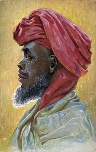 Ak Araber aus Ostafrika, Kolonialkriegerdank