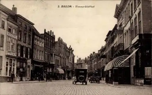 Ak Breda Nordbrabant Niederlande, Veemarktstraat