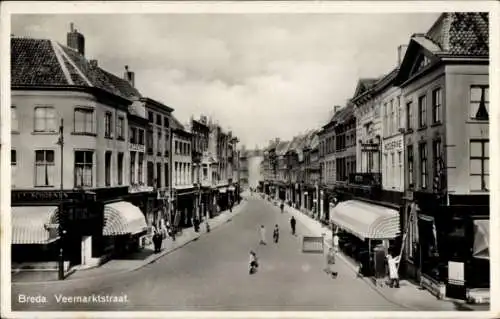 Ak Breda Nordbrabant Niederlande, Breda. Veemarktstraat.