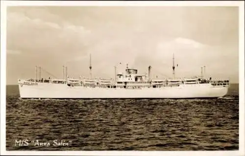 Ak Dampfschiff MS Anna Salén, Salenlines