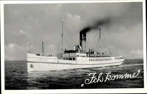 Ak Seebäderschiff Frisia I, Reederei Norden-Frisia, Nordseebad Norderney