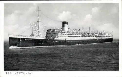 Ak TSS Neptunia, Passagierdampfer der Greek Line