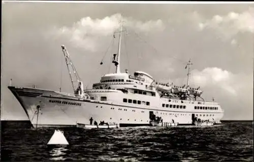 Ak Seebäderschiff Wappen von Hamburg, Ausbooten vor Helgoland
