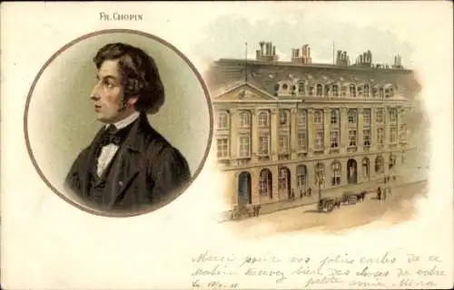 Litho Komponis Frédéric Chopin, Porträt