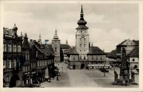 Ak Žatec Saaz Region Aussig, Platz