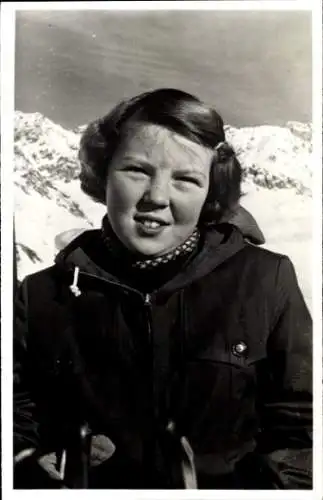 Ak Sankt-Anton, Prinzessin Beatrix, Januar 1951, Adel Niederlande