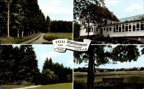 Ak Martinsmoos Neubulach in Baden Württemberg, Pension Haus Kübler, Waldlandschaft