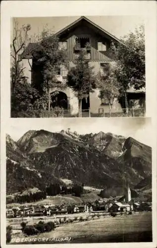 Foto Ak Oberstdorf im Oberallgäu, Panorama, Gasthaus