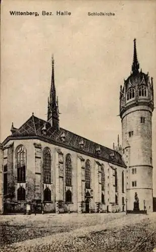 Ak Lutherstadt Wittenberg, Schlosskirche