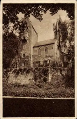 Ak Metten an der Donau Niederbayern, Schloss Egg, historische Architektur, umgeben von Natur