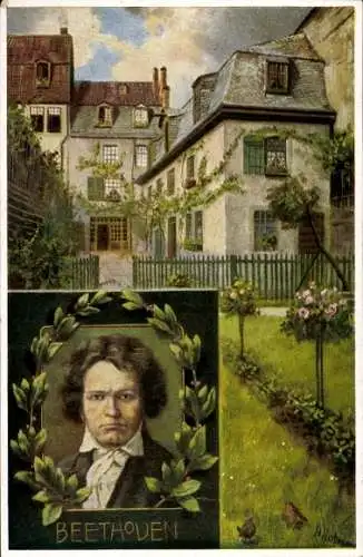 Künstler Ak Hoffmann, H., Bonn, Komponist Ludwig van Beethoven, Beethovenhaus