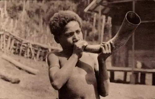 Ak Missions of Oceania, Ruf im Busch