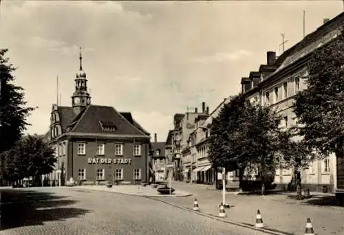 Ak Ronneburg in Thüringen, Rathaus, Markt