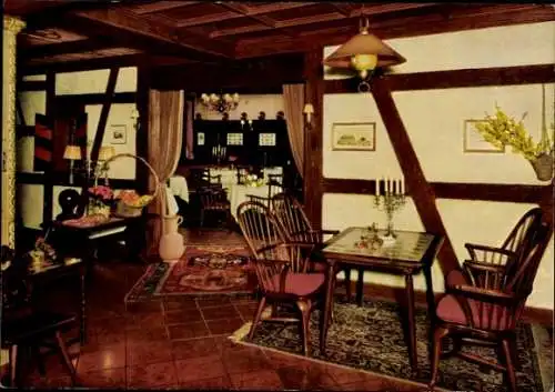 Ak Bernbach Bad Herrenalb im Schwarzwald, Posthotel, Klosterschänke