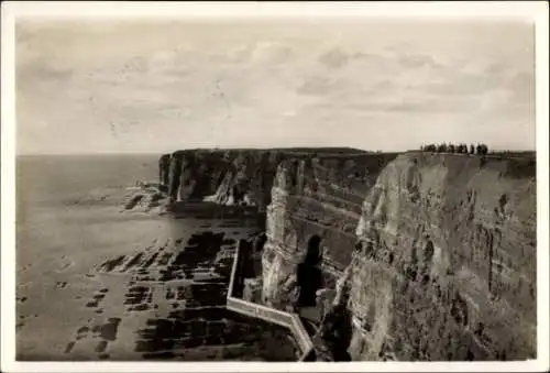 Ak Nordseeinsel Helgoland, Klippen