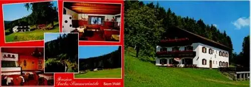 Ak Witzmannsberg bayerischer Wald Niederbayern, Pension Dachs, Simmereinöde, Bayer. Wald, Halbpen