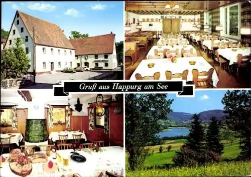 Ak Happurg in Mittelfranken, Gasthof Obere Mühle, Inh. Hans Haberstumpf