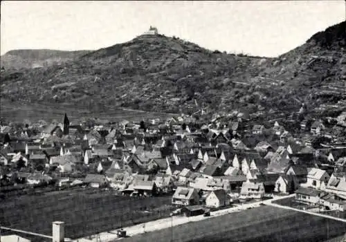 Ak Hirschau Tübingen am Neckar, Gesamtansicht, Wurmlinger Kapelle