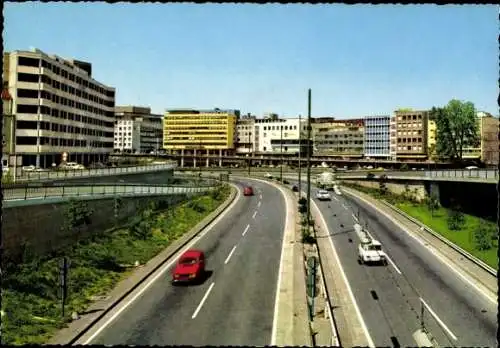 Ak Saarbrücken a.d. Saar, Ansicht der Stadtautobahn 