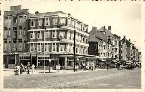 Ak Koksijde Coxyde sur Mer Westflandern, Königsstraße, Geschäfte