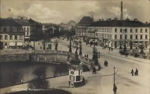 Ak Göteborg Schweden, Kungsportsplatsen