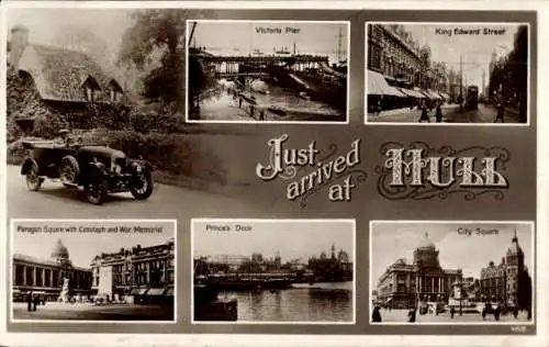 Ak Hull Kingston upon Hull Yorkshire England,  mit Ansicht von  Fotos von verschiedenen Orten, Au