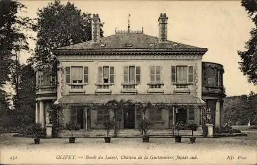 Ak Olivet Loiret, Château de la Guetonnière, Fassade Süd, Loiret,  Architektur