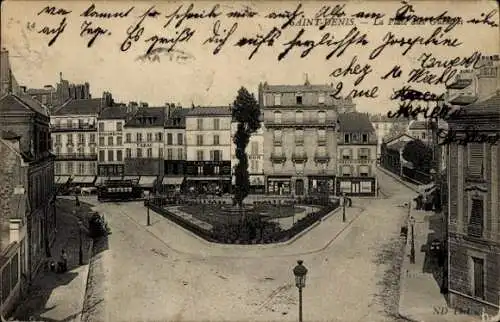 Ak Saint Denis Seine Saint Denis, La Place aux Gueldres