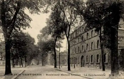 Ak Saint Denis Seine-Saint-Denis, Boulevard Marcel-Sembat, Gendarmerie