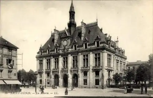 Ak Saint Denis Seine Saint Denis, La Mairie
