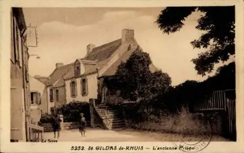 Ak Saint Gildas de Rhuys Morbihan, Straßenansicht