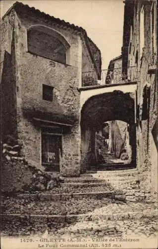 Ak Gilette Alpes-Maritimes, Straßenansicht
