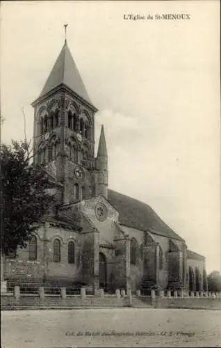 CPA Saint Menoux Allier, Église