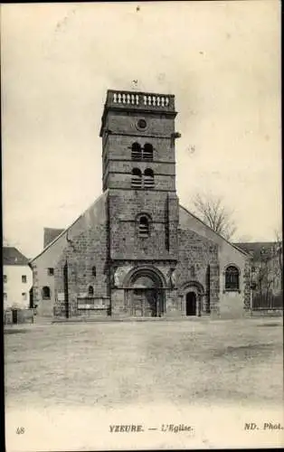 Ak Yzeure Iseure Allier, L'Eglise, Fotografie,  Kirche, Architektur