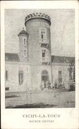 CPA Allier, Vichy la Tour, Source Gannat