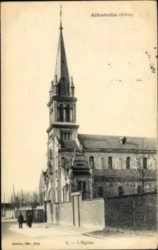 Ak Alfortville Val de Marne, Kirche, L'Eglise,  Foto,  