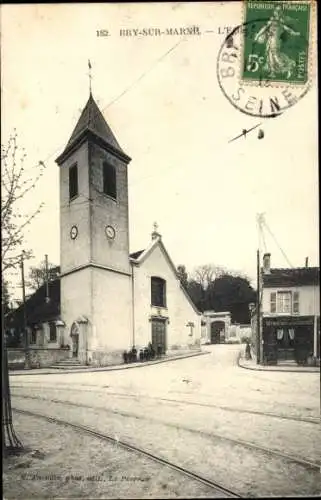 Ak Bry sur Marne Val de Marne, Kirche