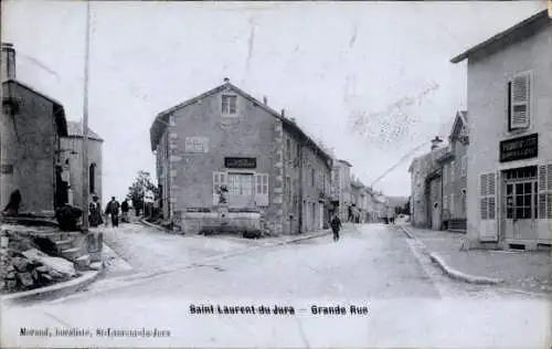 Ak Saint Laurent du Jura, Große Straße