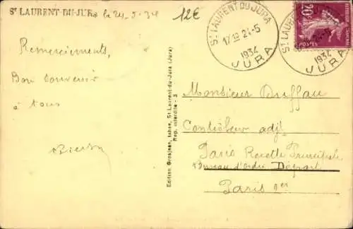 Ak Saint Laurent du Jura, Große Straße