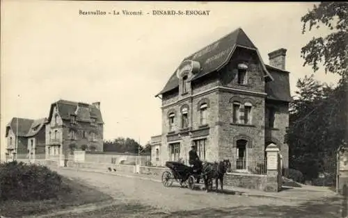 Ak Saint Enogat Dinard Ille et Vilaine, Beauvallon, La Vicomté