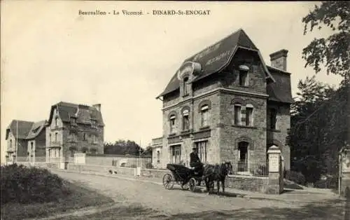 Ak Saint Enogat Dinard Ille et Vilaine, Beauvallon, La Vicomté