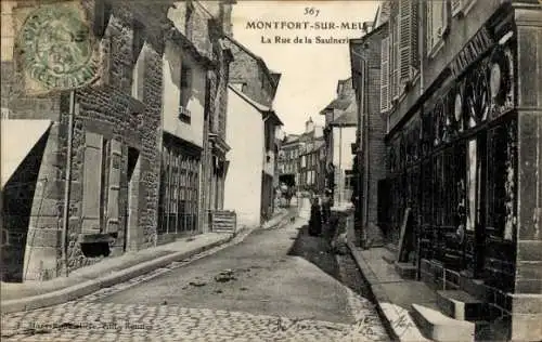 Ak Monfort sur Meuse, Rue de la Saulnerig