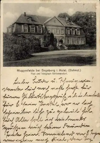 Ak Muggesfelde Nehms in Holstein, Gutshaus