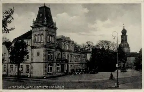Ak Jever in Oldenburg Friesland, Hof von Oldenburg, Schloss