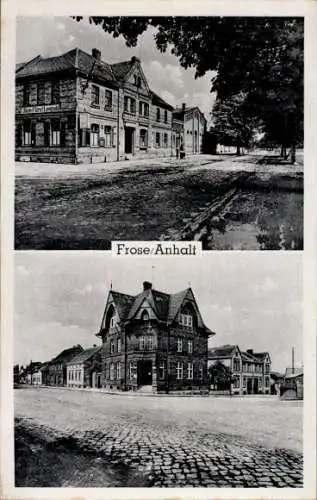 Ak Frose in Anhalt, Straßenansicht, Geschäft