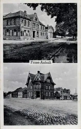 Ak Frose in Anhalt, Straßenansicht, Geschäft