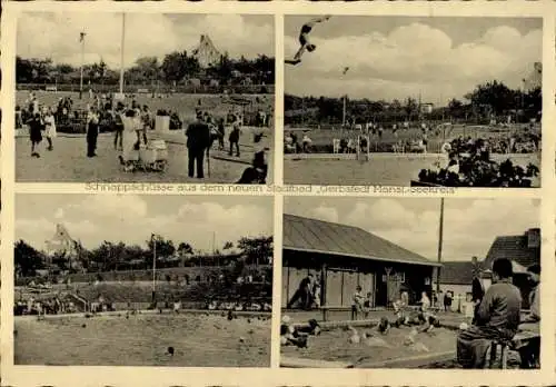 Ak Gerbstedt im Harzvorland, Schnappschüsse aus dem Schwimmbad, Menschen, Sport, Aktivität