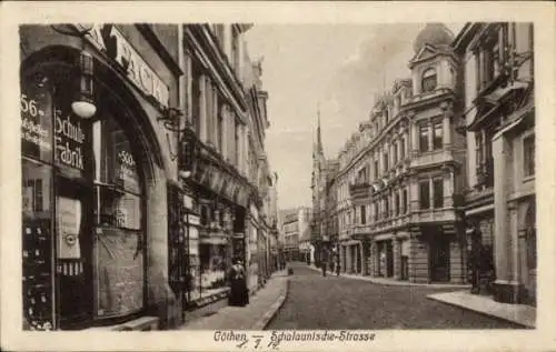 Ak Köthen in Anhalt, Schalaunische Straße, Schuhfabrik