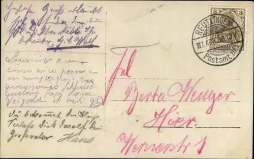 Ak Portrait eines Mädchens mit Blumenstrauß