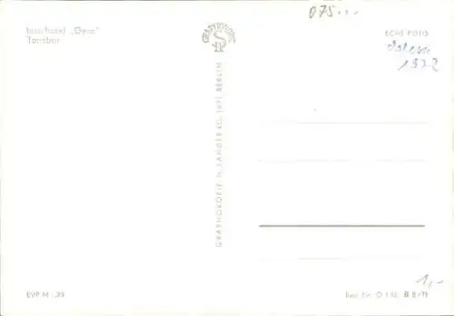 Ak Gera in Thüringen, Interhotel Gera, Tanzbar